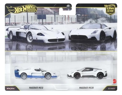Hot Wheels 1:64 Premium Car Culture 2026 2 Pack Masarati MC20 / MC12
