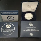 U.S. Mint 2020 American Silver Eagle 1 oz .999 Silver Proof V75 End of WWII