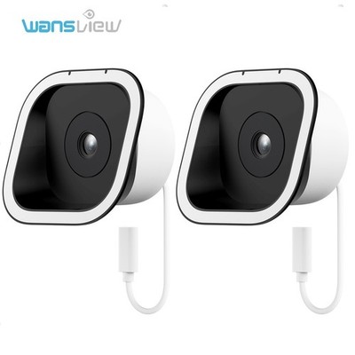 2Pack Wansview 2K 3MP Window Camera + Stand 2.4G WIFI Security Camera Indoor Cam