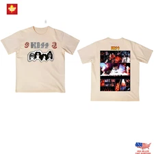 KISS Vintage Concert Collage T-Shirt – Two-Sided Rock Band Tee Unisex Classic