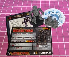 BattleTech Jumping Hatchetman Mech  -- Hansen's Roughriders Battle Lance + Cards