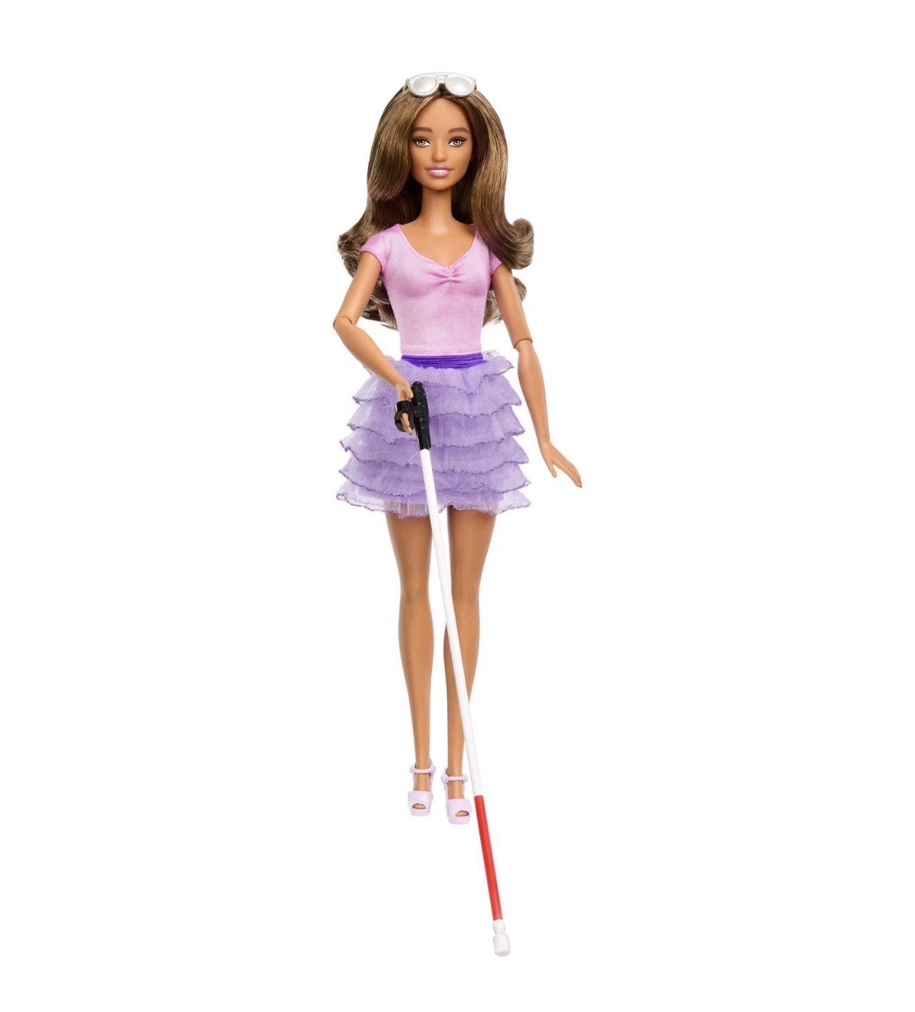 Barbie Fashionistas Doll #228 Blind Barbie Doll Wearing Pink Top Ruffled Skirt