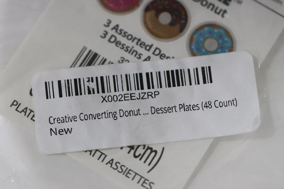 Donut Time Assorted Round Paper Dessert 7" Plates 8 Count, (Pack of 6, 48 Count) - Image 3 of 4