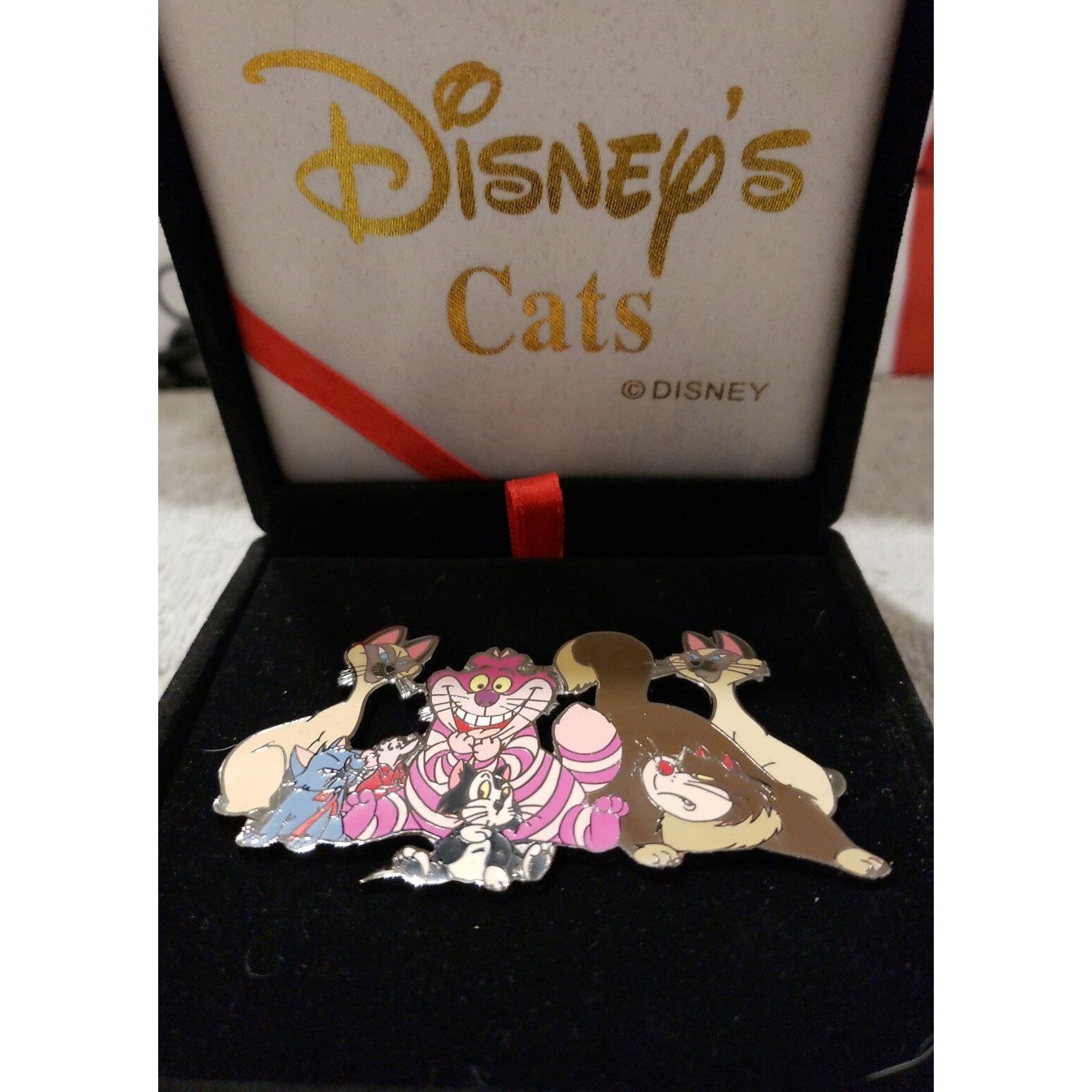 RARE Disney Cats pin Figaro Lady Tramp Si Am Cheshire Lucifer Roquefort  C-15