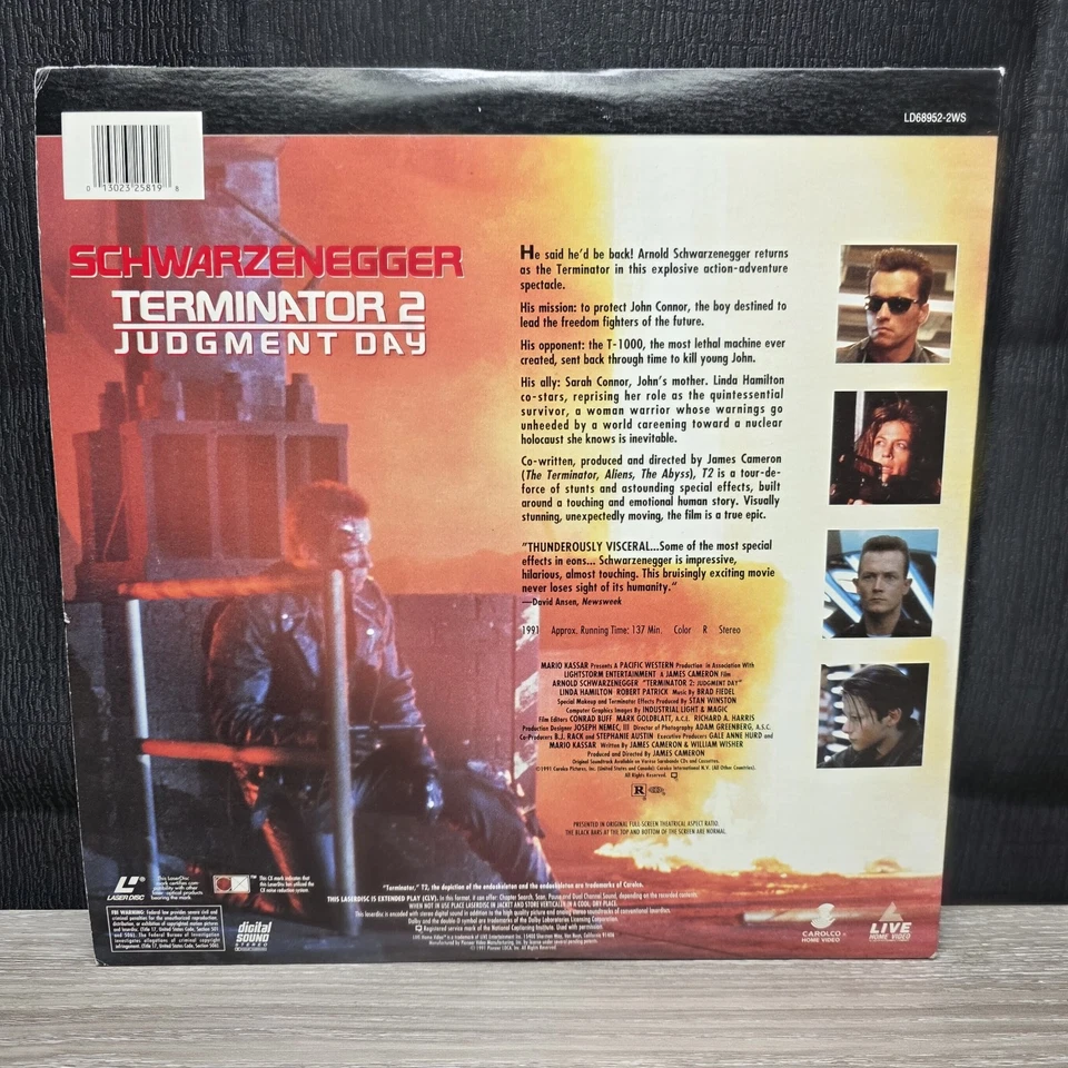Terminator 2 Judgement Day (1991) Widescreen 2 Disc Edition Laserdisc - Image 2 of 4