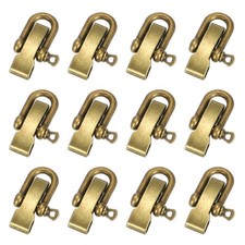 12Pcs Flat Head Paracord Bracelet Shackle Buckle, Metal U Bow Shackle, Bronze