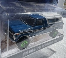 1/64 Greenlight 1974 Ford F-250 Chase Green Machine Bigfoot Midwest 4WD NIP.