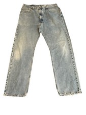 Vintage Levis 505 Mens Jeans 38x30 Stonewash Straight Leg Made in USA Red Tab