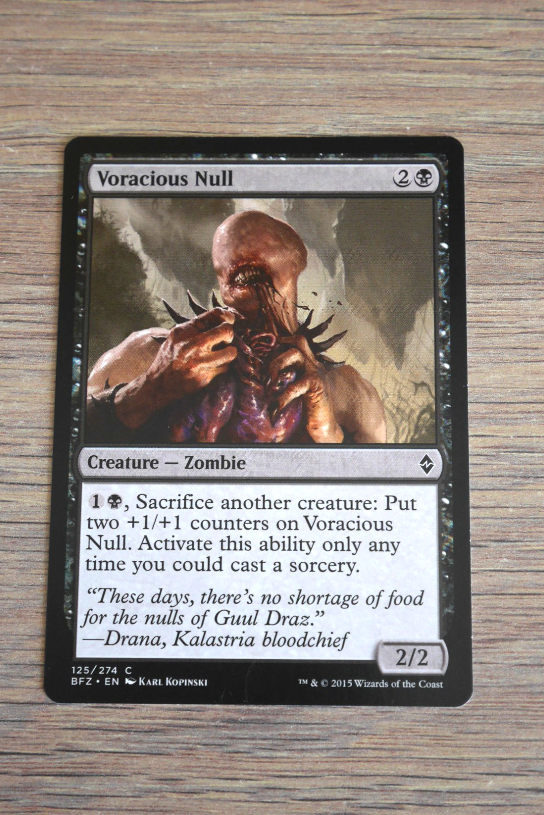 Magic MTG : Voracious Null - Creature : Zombie - 125 / 274 C - EN - 2015