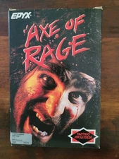 AXE OF RAGE PC COMPUTER GAME COMMODORE 64/128 VTG 1985 Rare Tattoo Missing