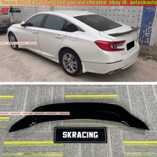 Fits Honda Accord 18-22 Forgedglossy Blackcarbon Fiber Rear Trunk Spoiler Wing Fits Honda Accord 18-22 Forgedglossy Blackcarbon Fiber Rear Trunk Spoiler Wing