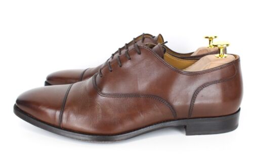 SUITSUPPLY Mens Classic Shoes EU43 Mid Brown Calf Leather Derby Classic - Picture 5 of 12