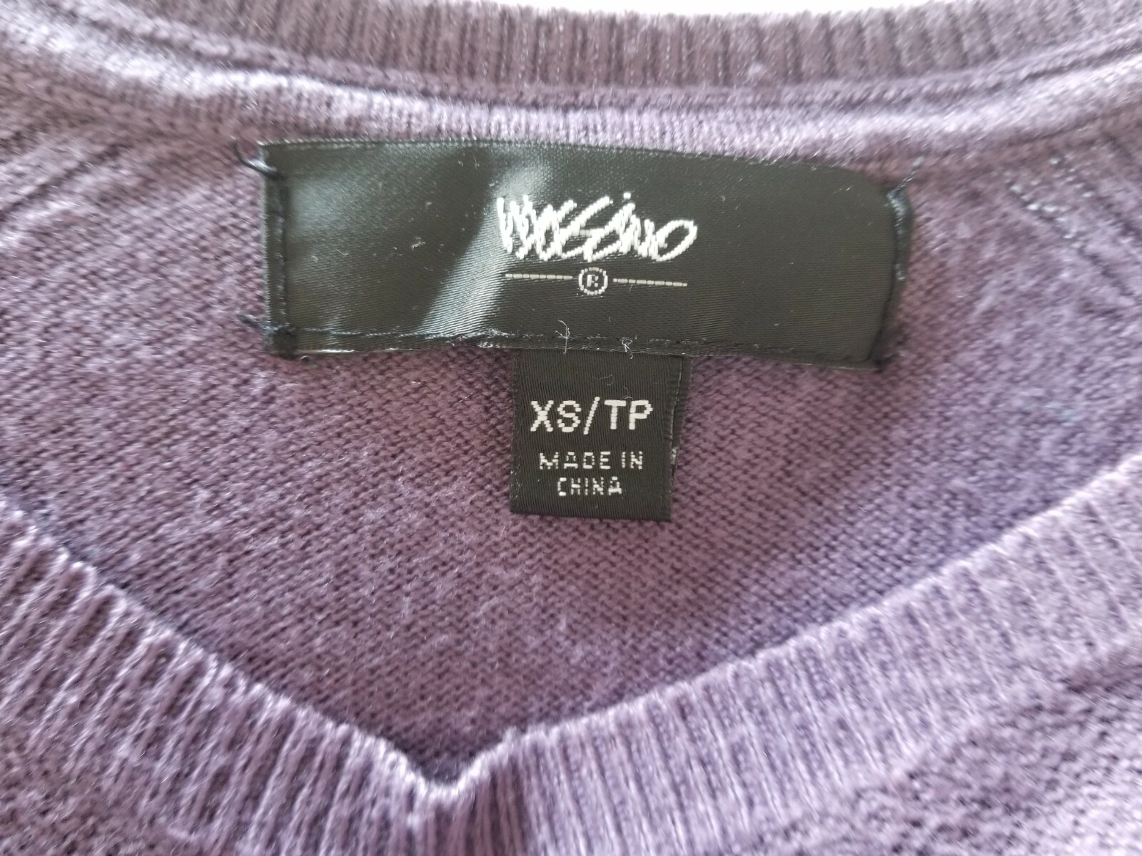 Mossimo Basic Solid Purple Long Sleeve Pull Over … - image 11