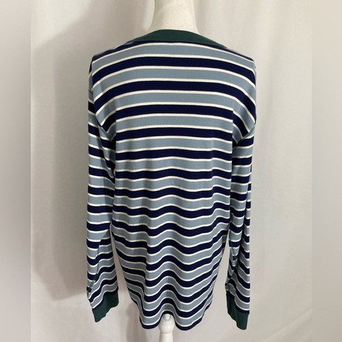 Hanna Andersson Women's XXL Blue White Striped Pajama Top Sleepwear Shirt - Picture 3 of 9