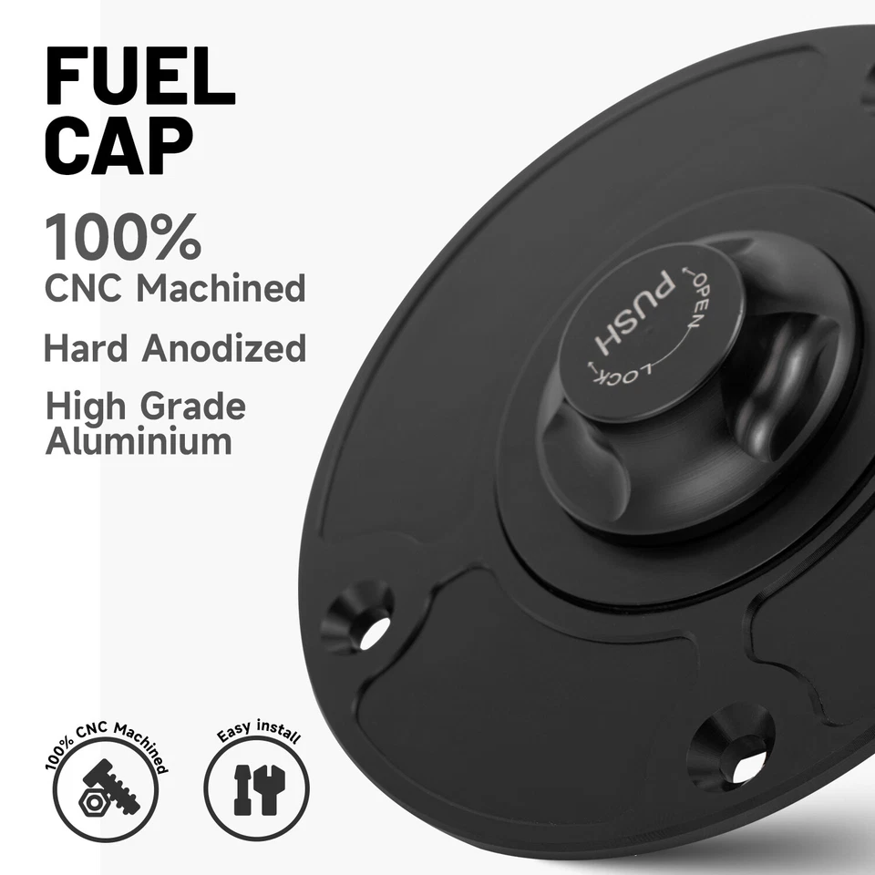 Tapa de tanque de combustible sin llave para Suzuki SV650/S GSXR600 750 1000 Hayabusa GSX1300R Foto 4 de 4