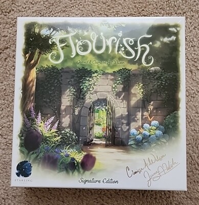 NEW! FLOURISH Board Game Signature Edition Kickstarter English Rules. SEALED!