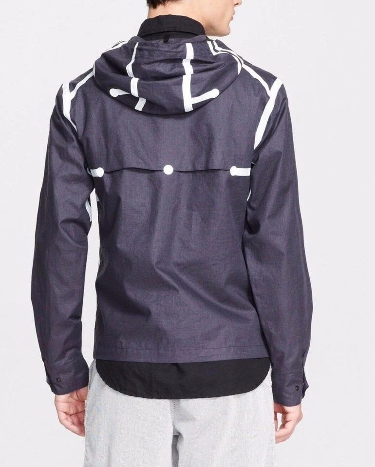 Rag & Bone 'Rickham' Exposed Tape Hooded Jacket Sz M $795 - Image 3 of 3