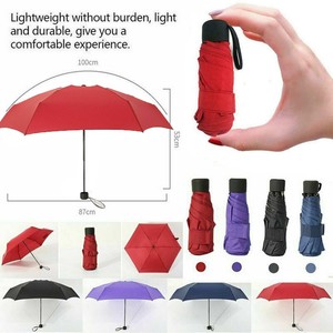 a lightweight umbrella that protects the user from the sun