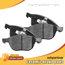 Front Ceramic Disc Brake Pads with Hardware Kit for 2009 2010 2012 Mazda 3 Sport