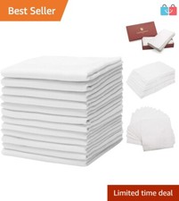 Soft Thick Turkish Cotton Handkerchiefs for Men - 12 Pack - Luxury Essentials