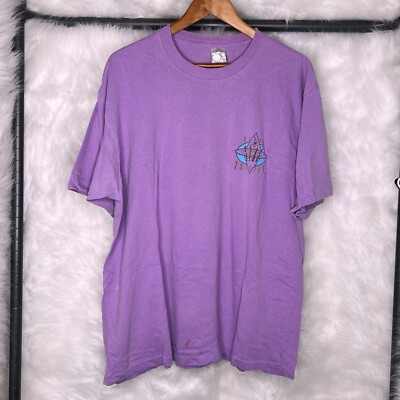 Vintage 90s Ocean Pacific Surf Graphic T-Shirt Men's XL USA Purple