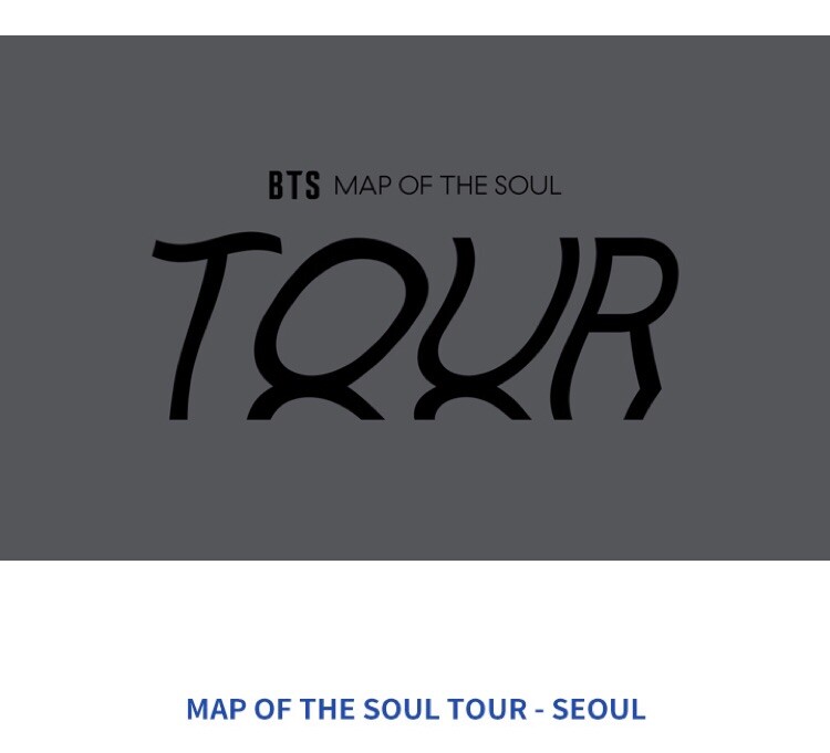 BTS MAP OF THE SOUL TOUR - OFFICIAL MOTS MERCH Limited
