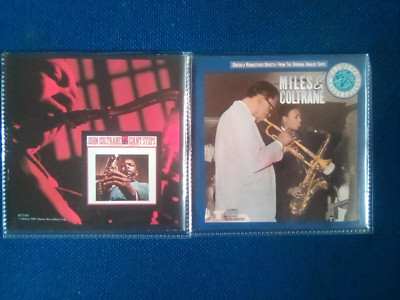 2 CD'S - JOHN COLTRANE - GIANT STEPS & MILES & COLTRANE - IN PLASTIC SLEEVES