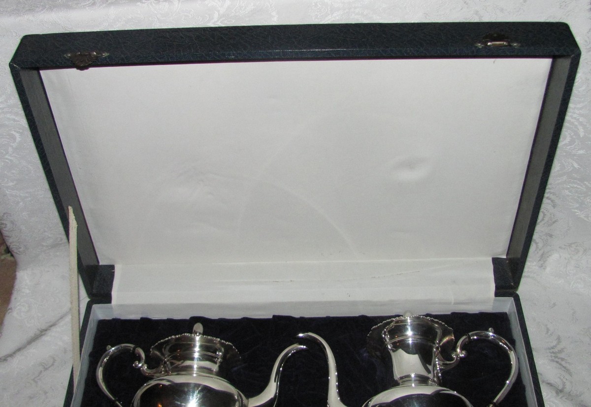 Vintage Japanese .950 Sterling Silver Coffee and Tea Service