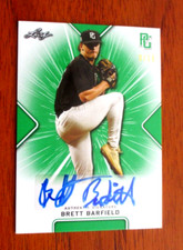 2021 Leaf Perfect Game Green Brett Barfield Autographed 9/10 #BA-BB6 Georgia