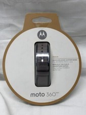NEW Motorola 89852N Moto 360 16mm Leather Band Women's Smartwatches Gray