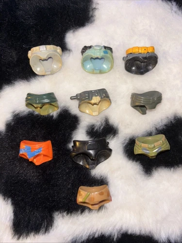Vintage 80’s And 90’s GI Joe Torso Set Of 10 Broken Crotch Still Usable