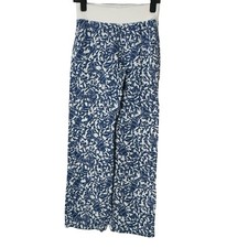 Lilly Pulitzer Women Pants Size XS Blue Krillin It Beach Palazzo Wide Leg Linen