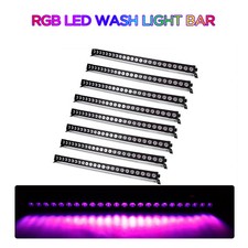 8PCS 72W RGB Wall Wash Light Bar DMX Stage DJ Beam Lighting Disco Party Effect