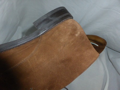 BOTÍN MORJAS HOMBRE MARRÓN GAMUZA CUERO CORDONES TALLA UK 9 EU 43 US 10 EN MUY BUENA CONDICIÓN - Imagen 19 de 24