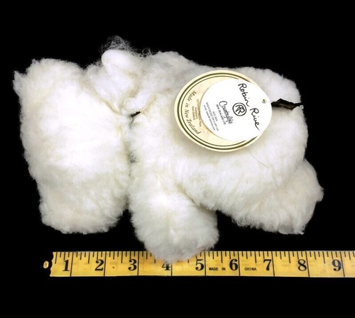 ROBIN RIVE " Woolly " White Pure Wool hand made New Zealand Plush Bear - Bild 4 von 10