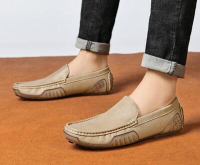Men's Driving Loafers Flat Boats Summer Shoes Slip On Walk soft Shoes Plus Size