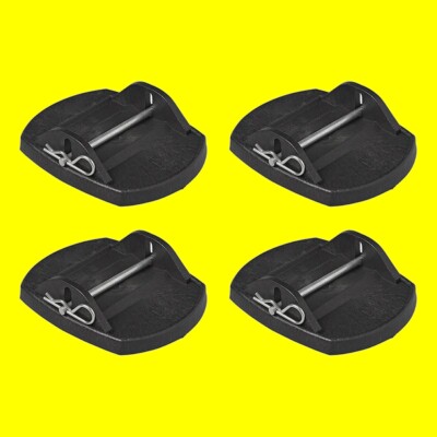 ProPlus 361528 Satz Stützplatten Unterlegplatten Wohnwagenstützen Kurbelstütze