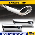 <!--F#f_0-->2x Stainless Steel Exhaust Muffler Polished Tip 2.48