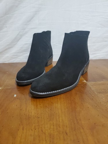 Very Volatile LA Suede Leather Ankle Boots Aldworth Booties Shoes Black Size 10