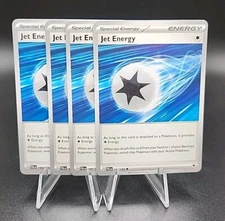 4x Pokémon Jet Energy Playset Scarlet & Violet Paldea Evolved Special