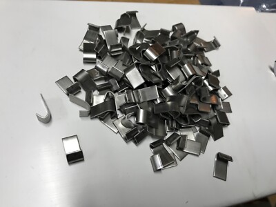 5/16'' x 1/2'' Standard J-Clip Galvanized or Stainless Steel.  Rabbit Quail Cage. 
