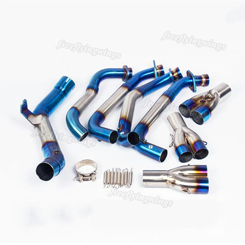 Full System For Kawasaki Z900 Exhaust Header Front Pipe Connecting 51mm Slip On - Image 3 of 4