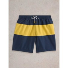 White Stuff Mens Colourblock Volley Swimshort in Navy Multi - XL  XXL - Was  39