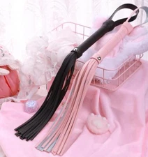 High Quality Faux Leather Bondage Flogger Slave Whip Restraint Roleplay Toy Fun