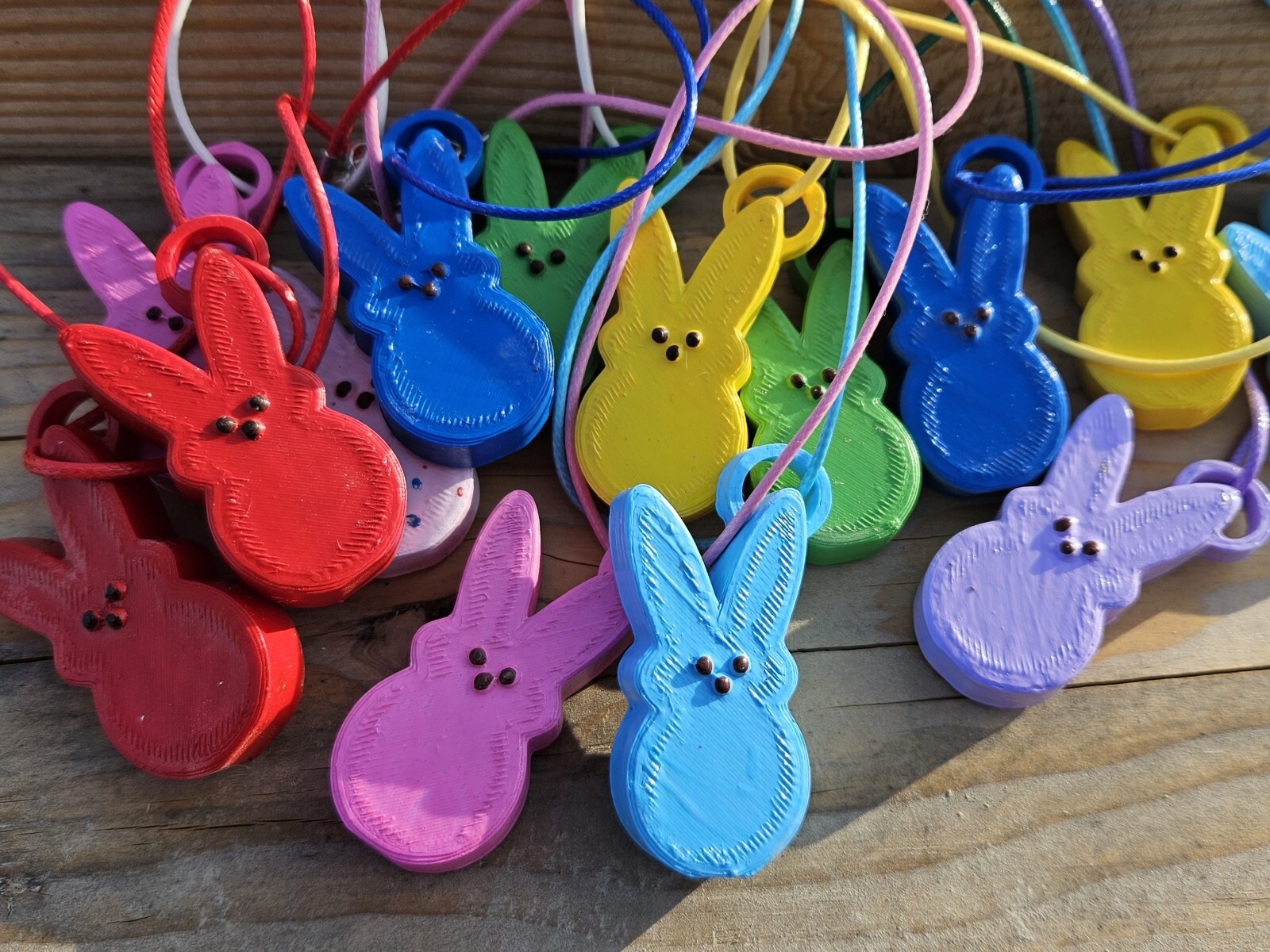 3D PRINTED PEEP BUNNY Necklaces