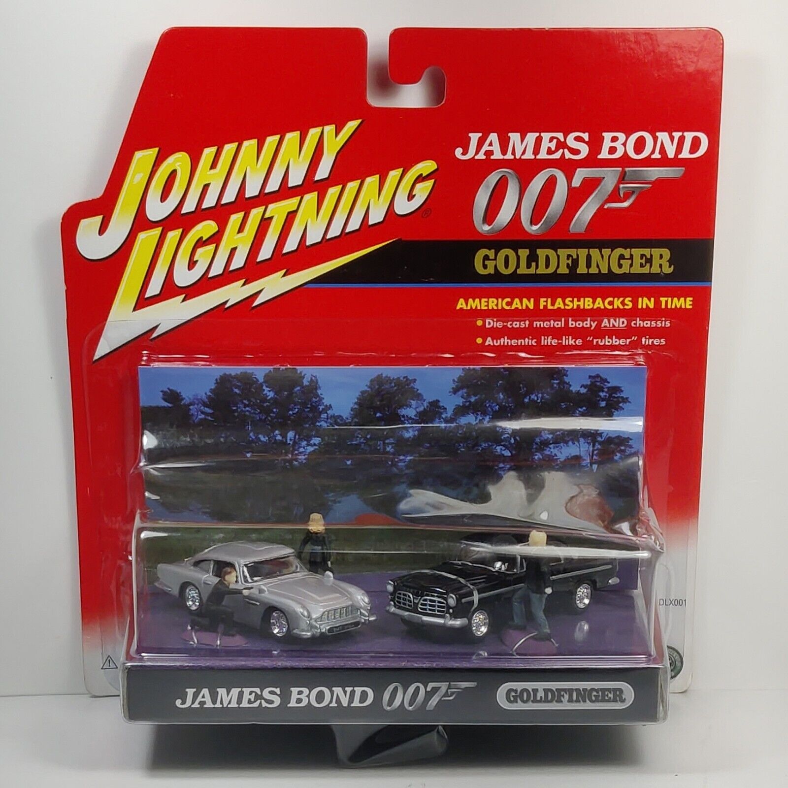 Johnny Lighting James Bond 007 Goldfinger 1:64 Diecast Cars Flashback Diorama