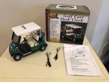 Clubhouse Collection GOLF CART NOVELTY DESK CLOCK