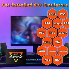 Portable Retro Gaming SSD 80+Emulators for PS5 PS4 PS3 PS2 XBOX One Switch Wii D 4