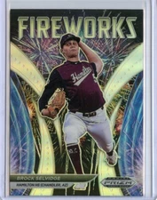 2021 Panini Prizm Draft Picks Fireworks Prizms Silver #11 Brock Selvidge