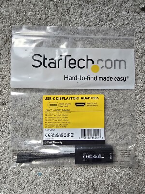 StarTech CDP2HD USB-C to HDMI Adapter 4K 60Hz Active